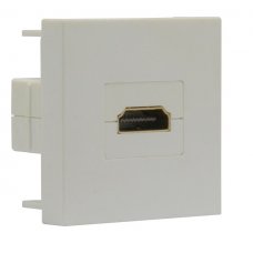 Donel Розетка HDMI, 2мод., бел. (45х45мм) DECF29W2