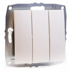 Выключатель трехклавишный без рамки Mono Electric Despina / Larissa 500-002522-114