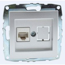 Розетка Ethernet RJ-45 без рамки Mono Electric Despina / Larissa 500-002105-125