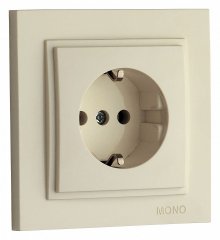Розетка с заземлением Mono Electric Despina 102-170021-117