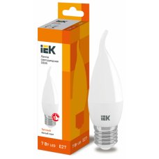 IEK Лампа светодиодная ECO CB35 свеча на ветру 7Вт 230В 3000К E27