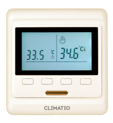 Терморегулятор с ЖК-дисплеем CLIMATIQ PT (белый)