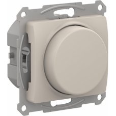 Systeme Electric Glossa Молочный Светорегулятор (диммер) повор-нажим, LED, RC, 400Вт, мех.