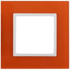 ЭРА 14-5101-22 Elegance Оранжевый/белый Стекло Рамка 1-ая Б0034477