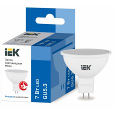 IEK Лампа светодиодная ECO MR16 софит 7Вт 230В 6500К GU5.3
