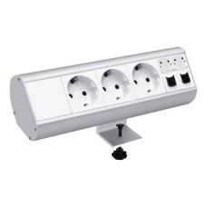 Donel Настольный розеточный блок Ovaledesign  6 мод. (3 мод. 45х45)