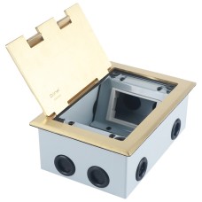 Donel Лючок в пол 6 мод. (2 мод. 45х45 мм. + 2 мод. 22.5х45 мм.), латунь, (с уст. набором) 