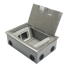 Donel Лючок в пол 6 мод. (2 мод. 45х45 мм. + 2 мод. 22.5х45 мм.), нержавеющая сталь, (с уст. набором)