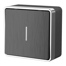 Выключатель Накладные механизмы Gallant графит рифленый W5010104