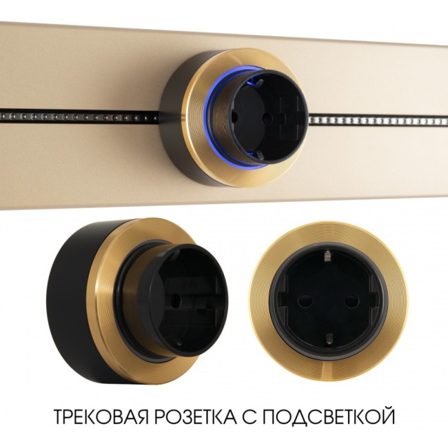 Трековая розетка Am-track-sockets-39 397952TS/ES Gold