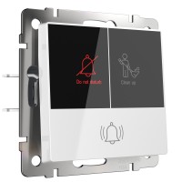 Кнопка звонка Встраиваемые механизмы белые W1114601