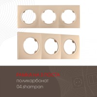 Рамка am-502.04 502.04-3.shampan