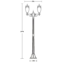 Наземный фонарь VERONA 86208A/02 Gb