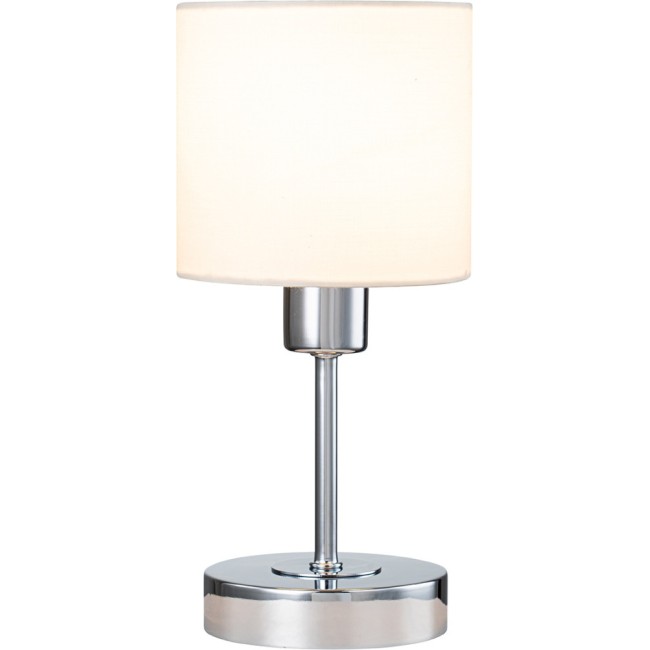 Интерьерная настольная лампа Denver 1109/1 Chrome/Beige