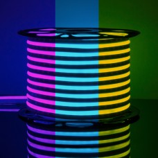Гибкий неон LS001 220V 12 IP67 Гибкий неон 220V 12W 80Led 5050 IP67 односторонний RGB, 50 м