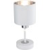 Интерьерная настольная лампа Denver 1109/1 White/Silver