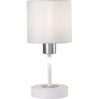 Интерьерная настольная лампа Denver 1109/1 White/Silver