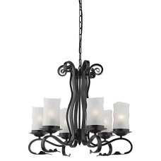Подвесная люстра Scroll A7915LM-6BK