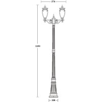 Наземный фонарь VERONA 86209A/02 Gb
