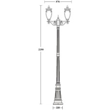 Наземный фонарь VERONA 86209A/02 Gb