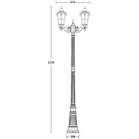 Наземный фонарь PORTO 86109A/02 Gb