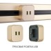 Трековая розетка Am-track-sockets 380022TS/USBx2 Gold