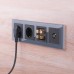 Розетка Встраиваемые механизмы черные матовый W1185008