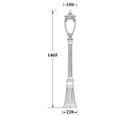 Наземный фонарь VERONA 86211 Gb