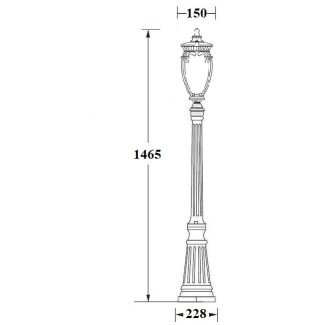 Наземный фонарь VERONA 86211 Gb