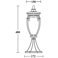 Наземный фонарь VERONA 86204 Gb