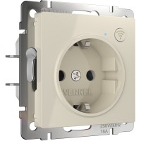 Розетка Встраиваемые механизмы слоновая кость W1171603