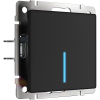 Выключатель Встраиваемые механизмы черные матовый W4510608