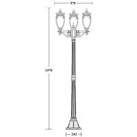 Наземный фонарь VERONA 86208B/02 Gb