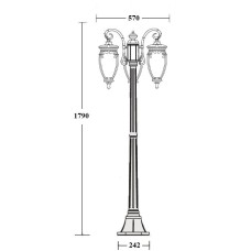 Наземный фонарь VERONA 86208B Gb