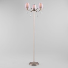 Торшер Aurelia 01059/3 сатин-никель/прозрачный хрусталь Strotskis