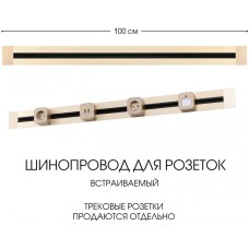 Электроустановочный шинопровод Am-track-sockets 382301TB/100 Gold