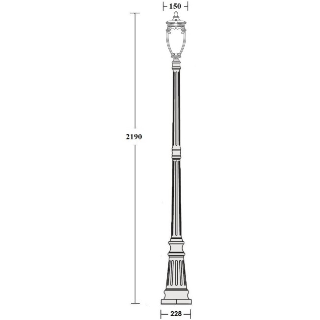 Наземный фонарь VERONA 86209 Gb