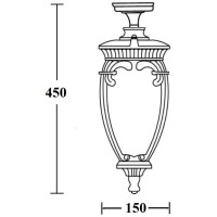 Потолочный светильник уличный VERONA 86205A Gb