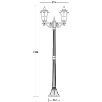 Наземный фонарь PORTO 86108A/02 Gb