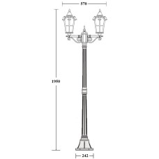 Наземный фонарь PORTO 86108A/02 Gb