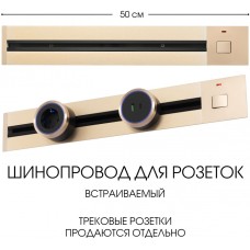 Электроустановочный шинопровод Am-track-sockets 385205TBB/50 Gold