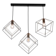 Подвесной светильник MD.0830-3-P BK+FGD