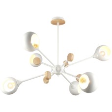 Потолочная люстра MD.4902-6-S WH+WOOD