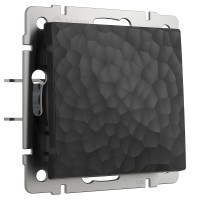 Выключатель Встраиваемые механизмы Hammer черные W1210008