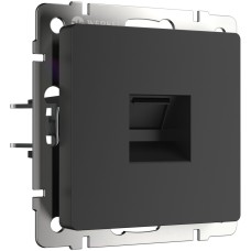 Розетка Встраиваемые механизмы черные матовый W1181008