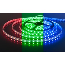 Лента светодиодная 12V 14,4W 60Led 5050 IP20 RGB, 5м