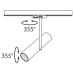 Трековый светильник Elti TR005-1-GU10-B