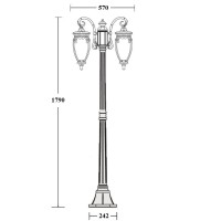 Наземный фонарь VERONA 86208A Gb