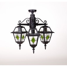Потолочный светильник уличный FARO lead GLASS 91170A/3 lgG Bl